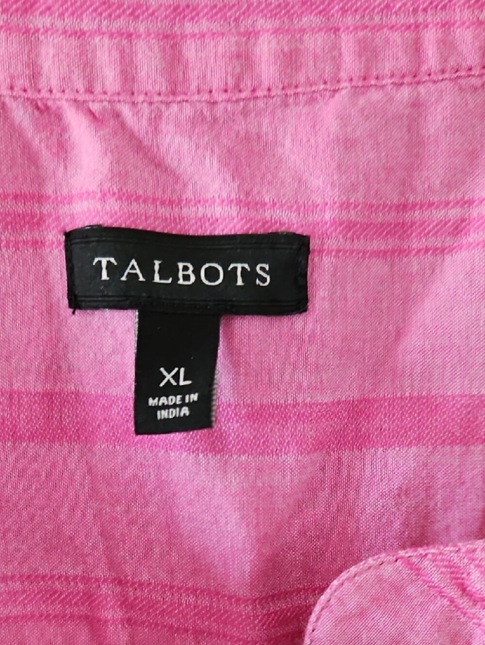 Women's TALBOTS Pink Button Henley Top & LOGO Lavish Purple Mixed TUNIC - Picture 4 of 13